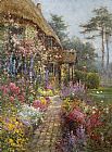 A Garden in July by Alfred de Breanski